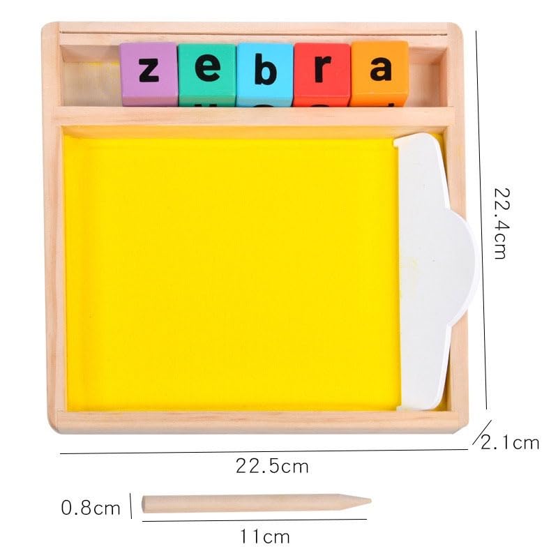 Montessori Sand Writing & Spelling Tray, Early Literacy Learning Toy (Ages 3+)