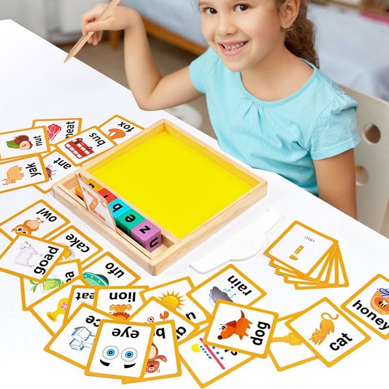 Montessori Sand Writing & Spelling Tray, Early Literacy Learning Toy (Ages 3+)